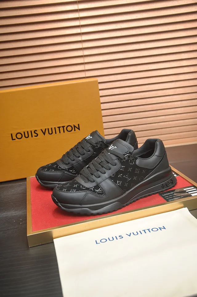 Louis Vuitton Black Monogrammed Upper Chunky Sculpted Sole Lifestyle Sneakers 4