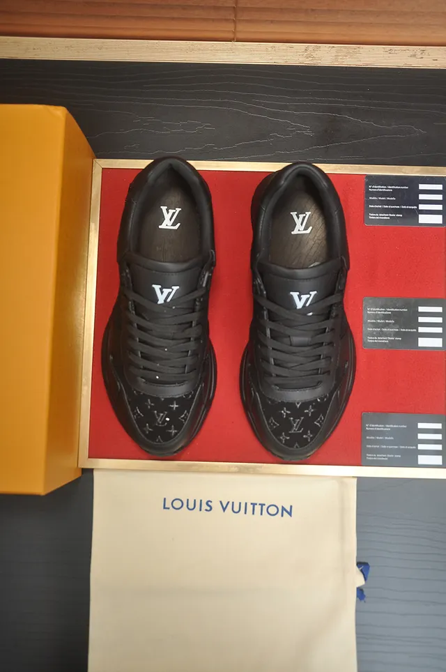 Louis Vuitton Black Monogrammed Upper Chunky Sculpted Sole Lifestyle Sneakers 5