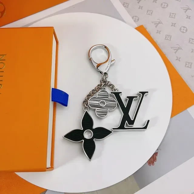 Louis Vuitton Black Silver Metal Chain Enamel Charms Bracelet 2