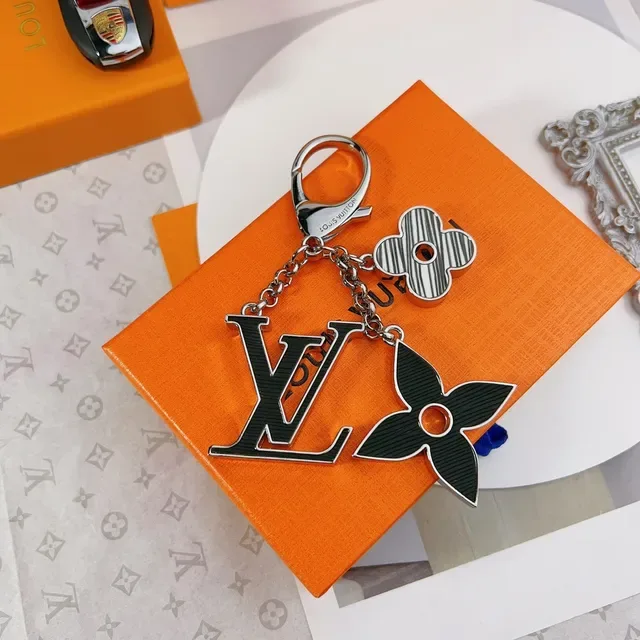Louis Vuitton Black Silver Metal Chain Enamel Charms Bracelet 3