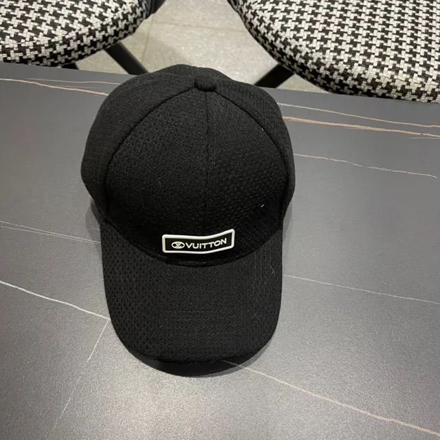 Louis Vuitton Black Structured Baseball Cap 7