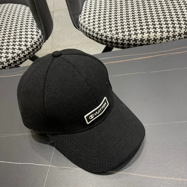 Louis Vuitton Black Structured Baseball Cap 8