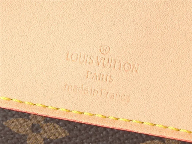 Louis Vuitton Brown Beige Monogram Canvas Tan Leather Trim Boston Bag 5