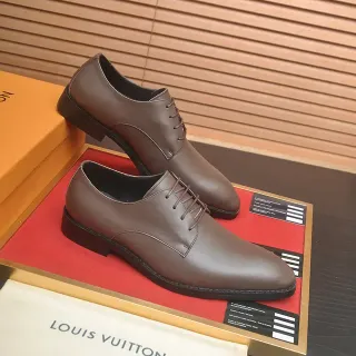 Louis Vuitton Brown Cap Toe Oxford Shoes