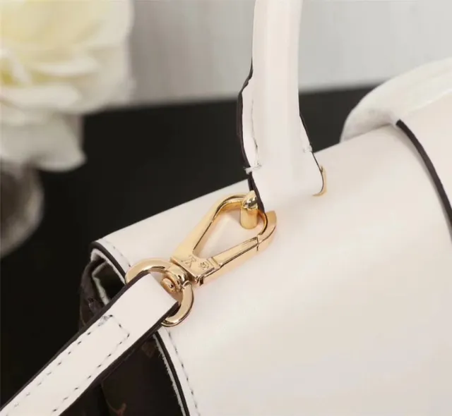 Louis Vuitton Brown Pink Structured Top-Handle Monogram Canvas Tote Bag 4