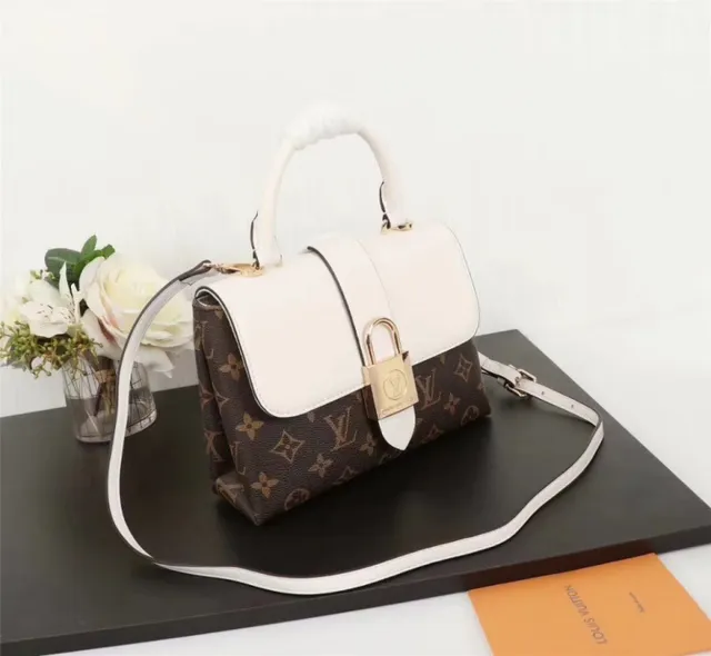 Louis Vuitton Brown Pink Structured Top-Handle Monogram Canvas Tote Bag 9