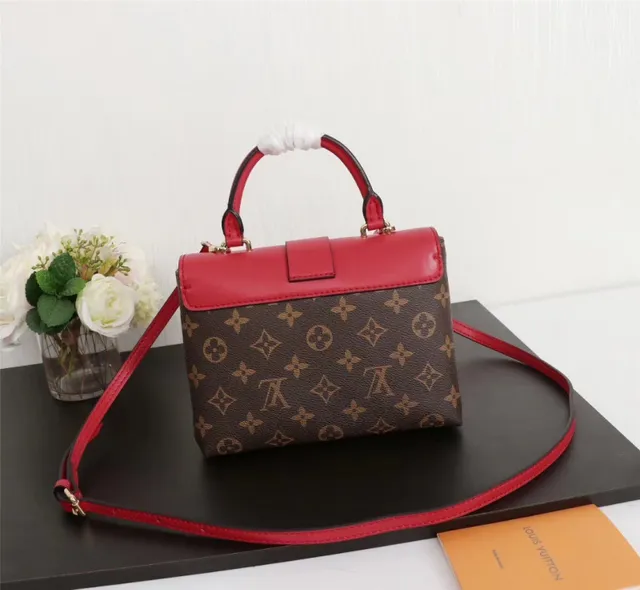 Louis Vuitton Brown Pink Structured Top-Handle Monogram Canvas Tote Bag 16
