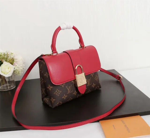 Louis Vuitton Brown Pink Structured Top-Handle Monogram Canvas Tote Bag 18