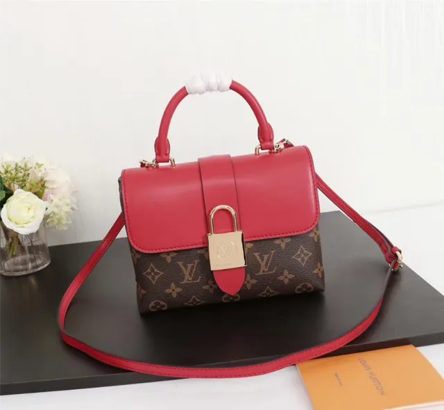 Louis Vuitton Brown Pink Structured Top-Handle Monogram Canvas Tote Bag 19