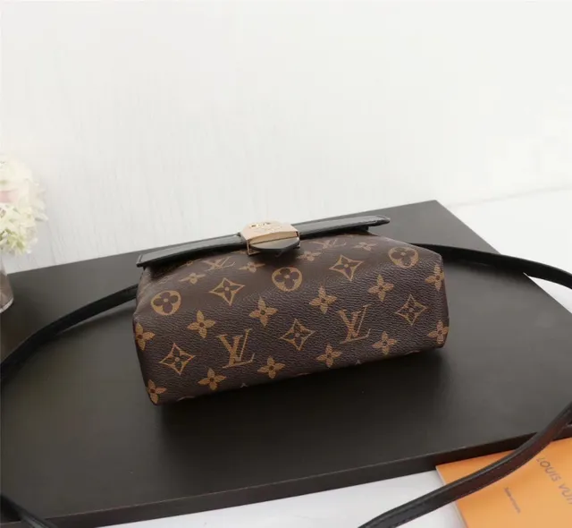 Louis Vuitton Brown Pink Structured Top-Handle Monogram Canvas Tote Bag 24