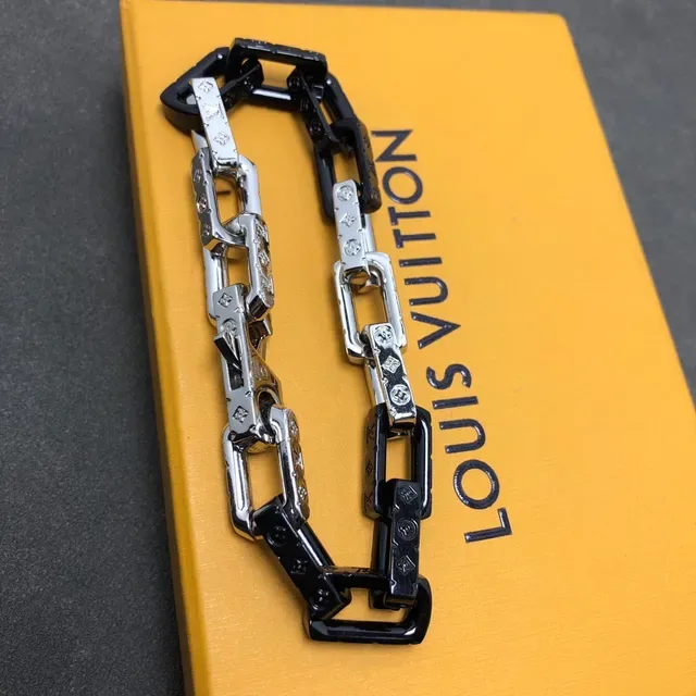 Louis Vuitton Chain Reaction Two-Tone Monogram Bracelet 4