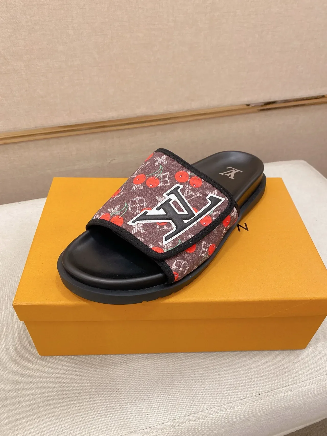 Louis Vuitton Cherry Monogram Slide Slippers 4