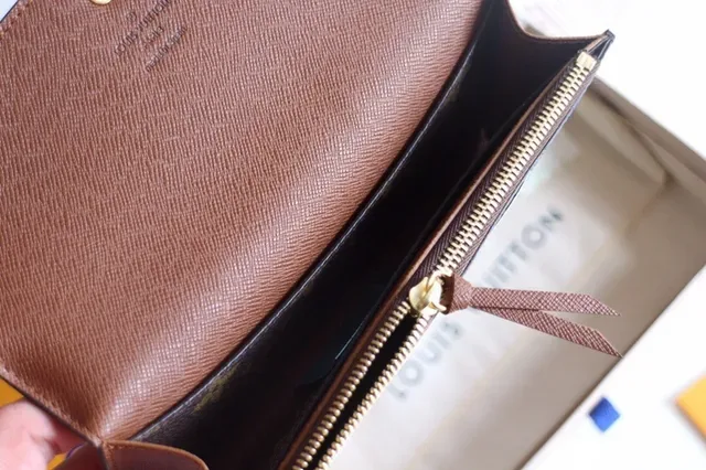 Louis Vuitton Damier Azur bege cinza xadrez tela rosa botão de pressão longo carteira 20