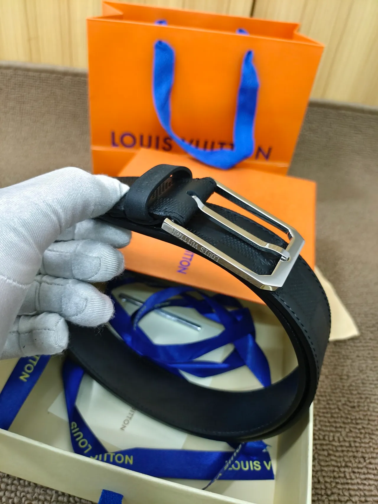 Louis Vuitton Damier Infini Leather Belt 5