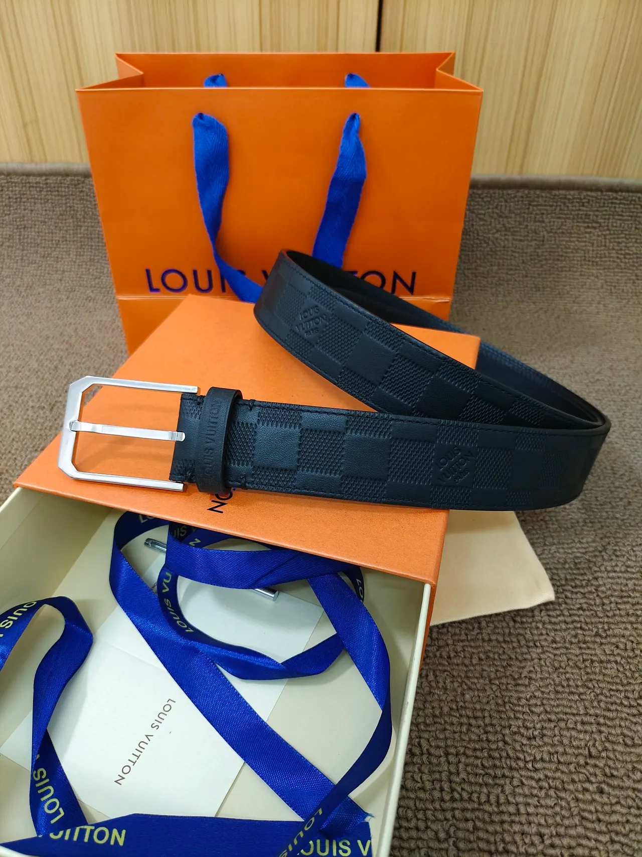Louis Vuitton Damier Infini Leather Belt 6