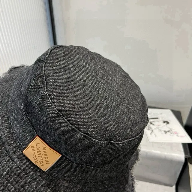Louis Vuitton Denim Frayed Brim Bucket Hat 7
