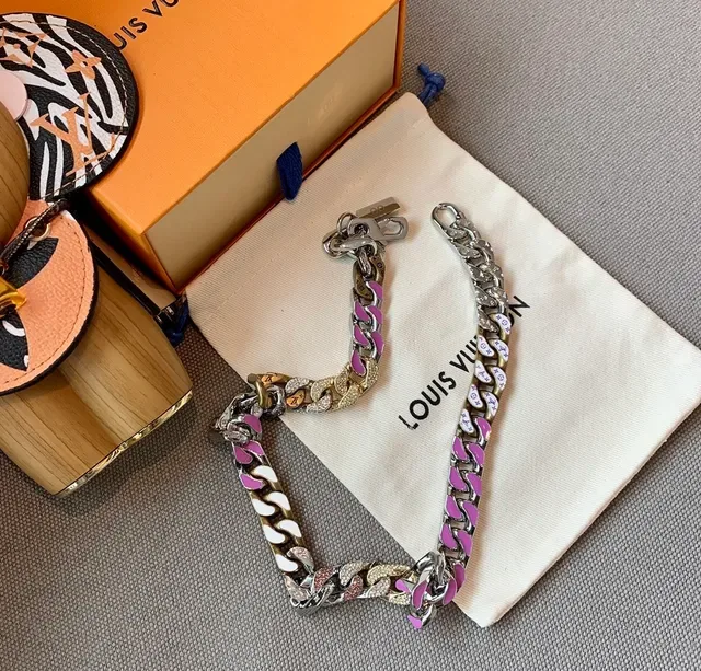 Louis Vuitton Enamel Curb-Link Multicolor Bracelet 2
