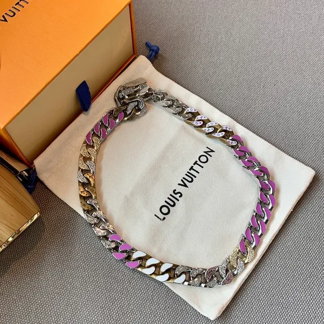 Louis Vuitton Enamel Curb-Link Multicolor Bracelet 3
