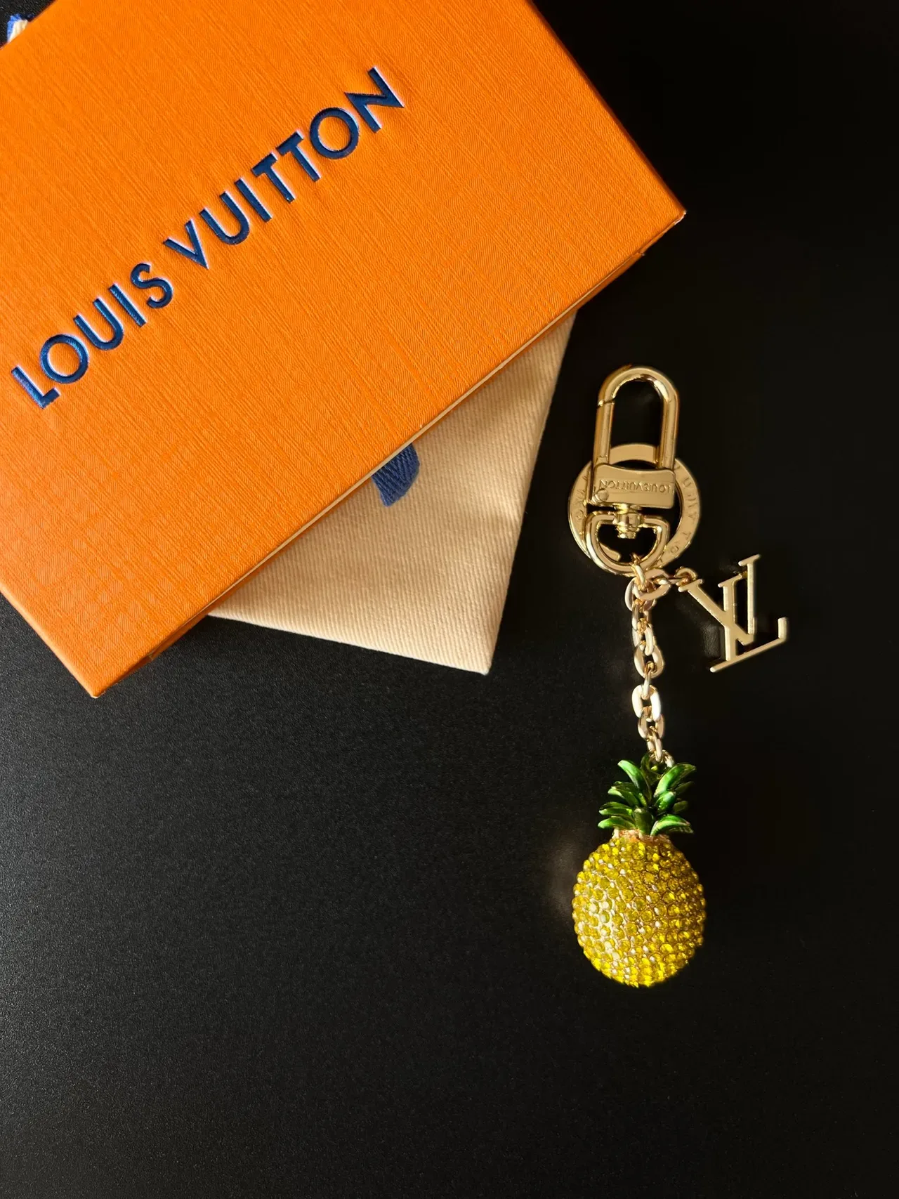 Louis Vuitton Fruit Charms Orange Yellow Enamel And Crystal Embellished Bracelet 5