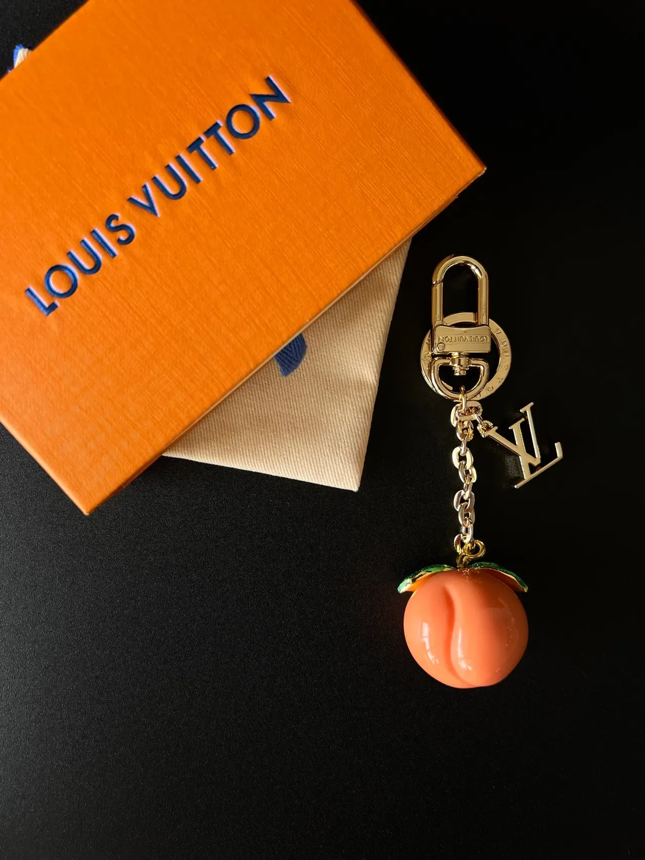 Louis Vuitton Fruit Charms Orange Yellow Enamel And Crystal Embellished Bracelet 6