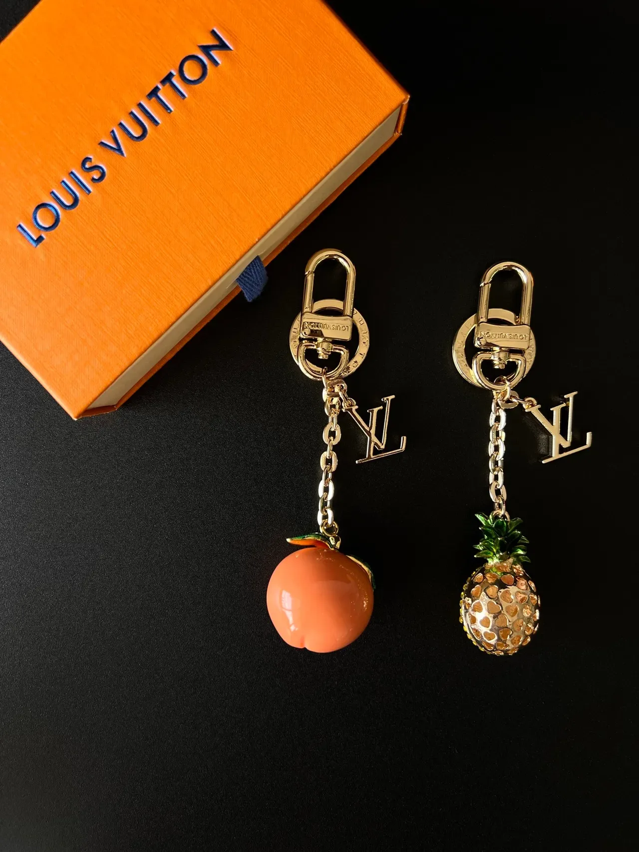 Louis Vuitton Fruit Charms Orange Yellow Enamel And Crystal Embellished Bracelet 7