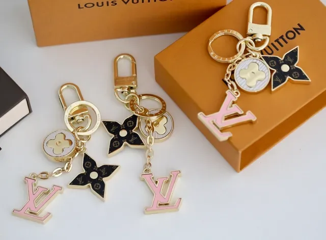 Louis Vuitton Gold Pink Hardware Enamel LV Logo Bracelet 3