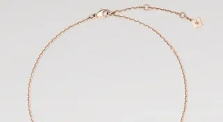 Louis Vuitton Gold White Chain Diamond-Encrusted Quatrefoil Necklace 6