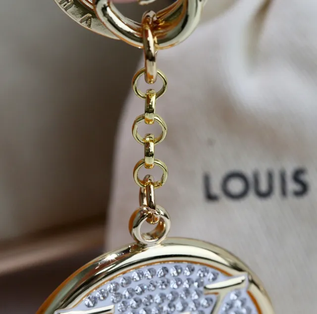 Louis Vuitton Gold White Metal Crystal-Embellished Monogram Bracelet 2