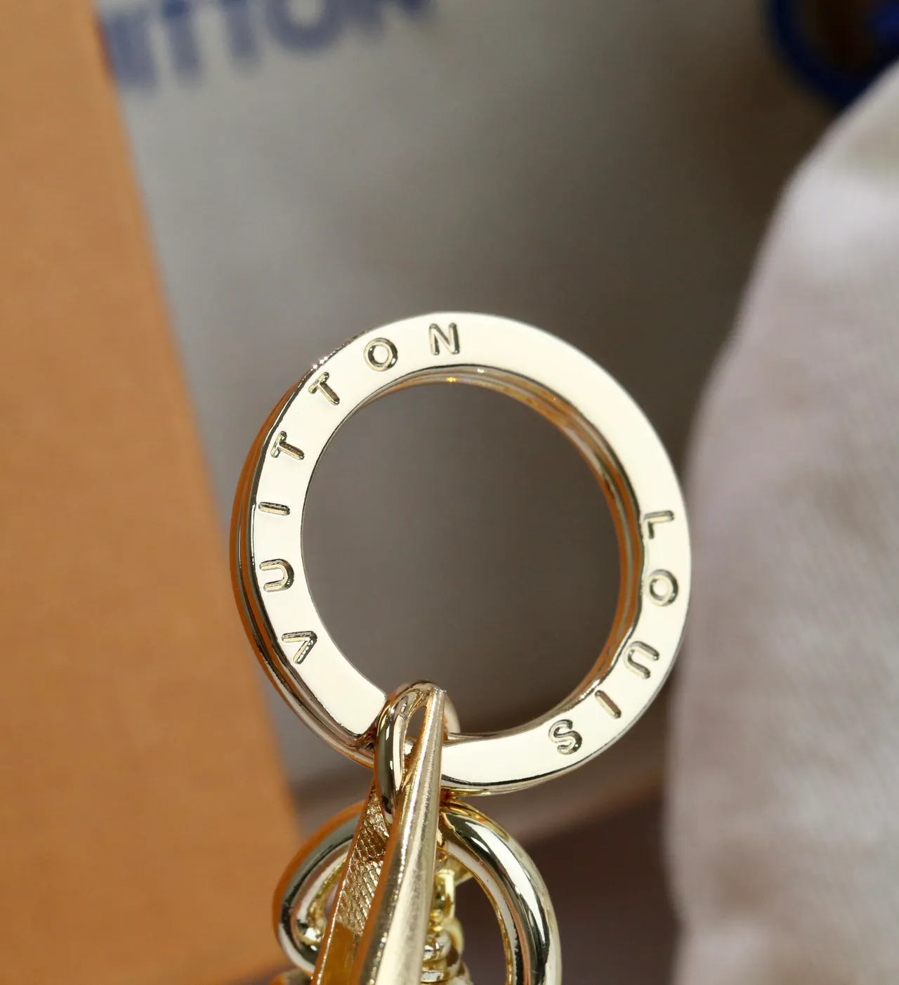 Louis Vuitton Gold White Metal Crystal-Embellished Monogram Bracelet 7
