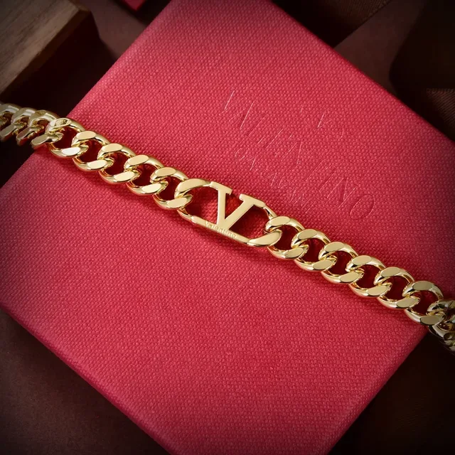Louis Vuitton Iconic Chain Gold-Tone Monogram Necklace 5