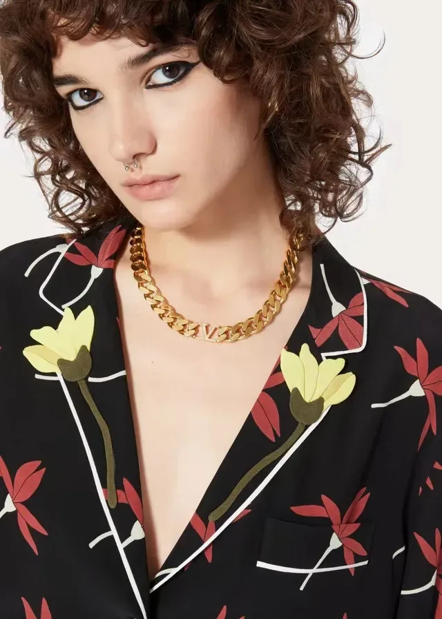Louis Vuitton Iconic Chain Gold-Tone Monogram Necklace 7