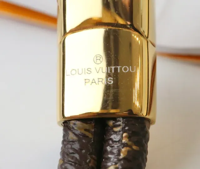 Louis Vuitton Juste un Clou Blue Monogram Leather Double-Wrap Bracelet 4