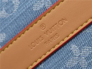 Louis Vuitton Keepall Bandoulière Light Blue Denim Monogram Duffle Bag 6