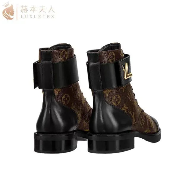 Louis Vuitton Le Cagole Bottes à la cheville en toile Monogram embout cap 5