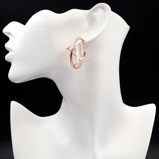 Louis Vuitton LV Circle Hoop Rose Gold Enamel Earrings 7