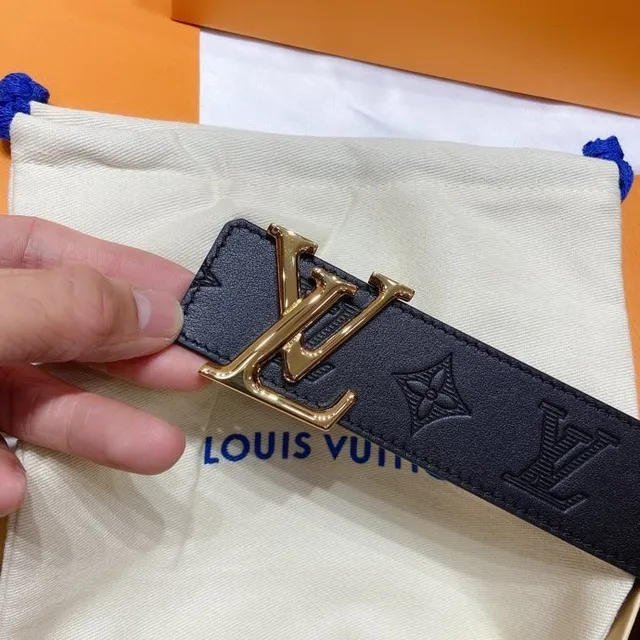 Louis Vuitton LV Initiales Black Leather Belt 6
