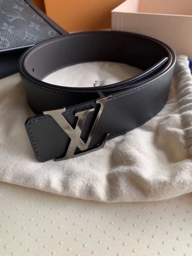 Louis Vuitton LV Initiales Dark Gray Leather Belt 2