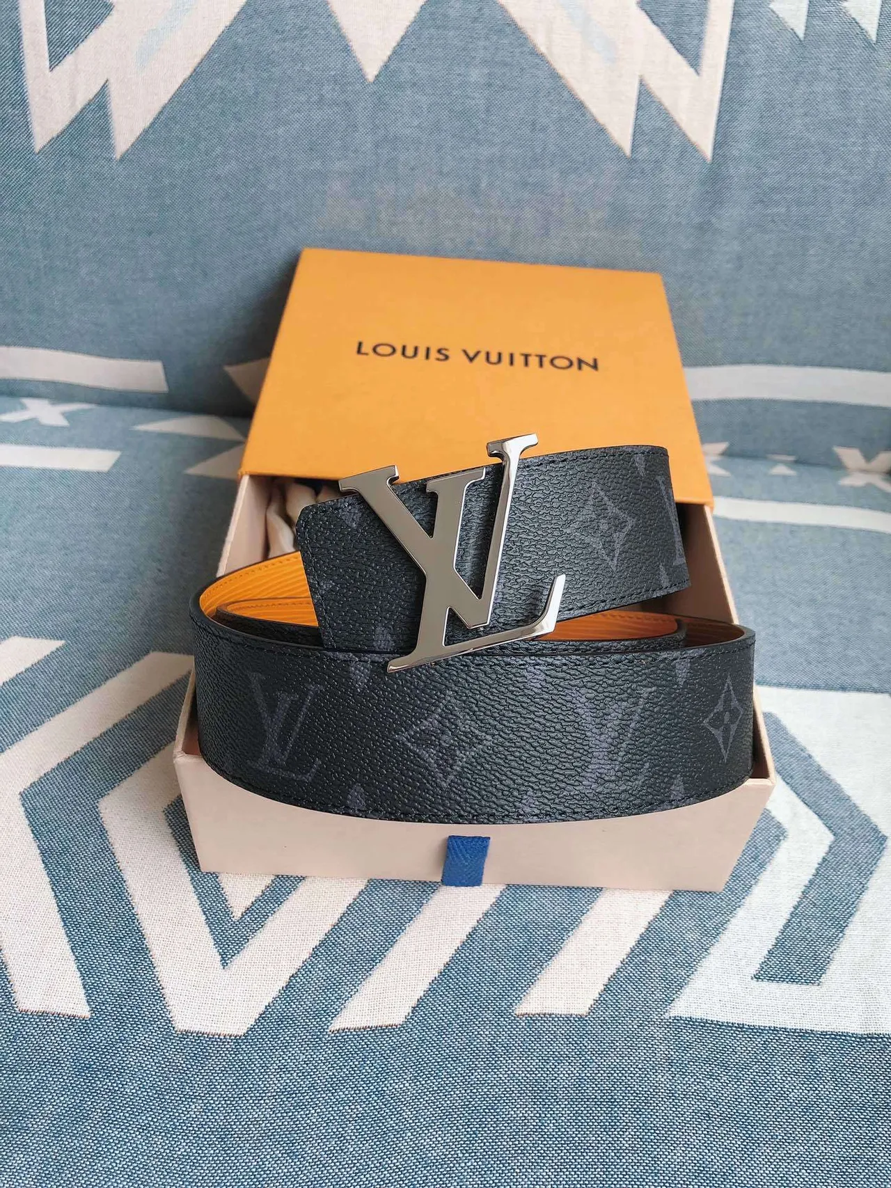 Louis Vuitton LV Initiales Monogram Leather Belt 7