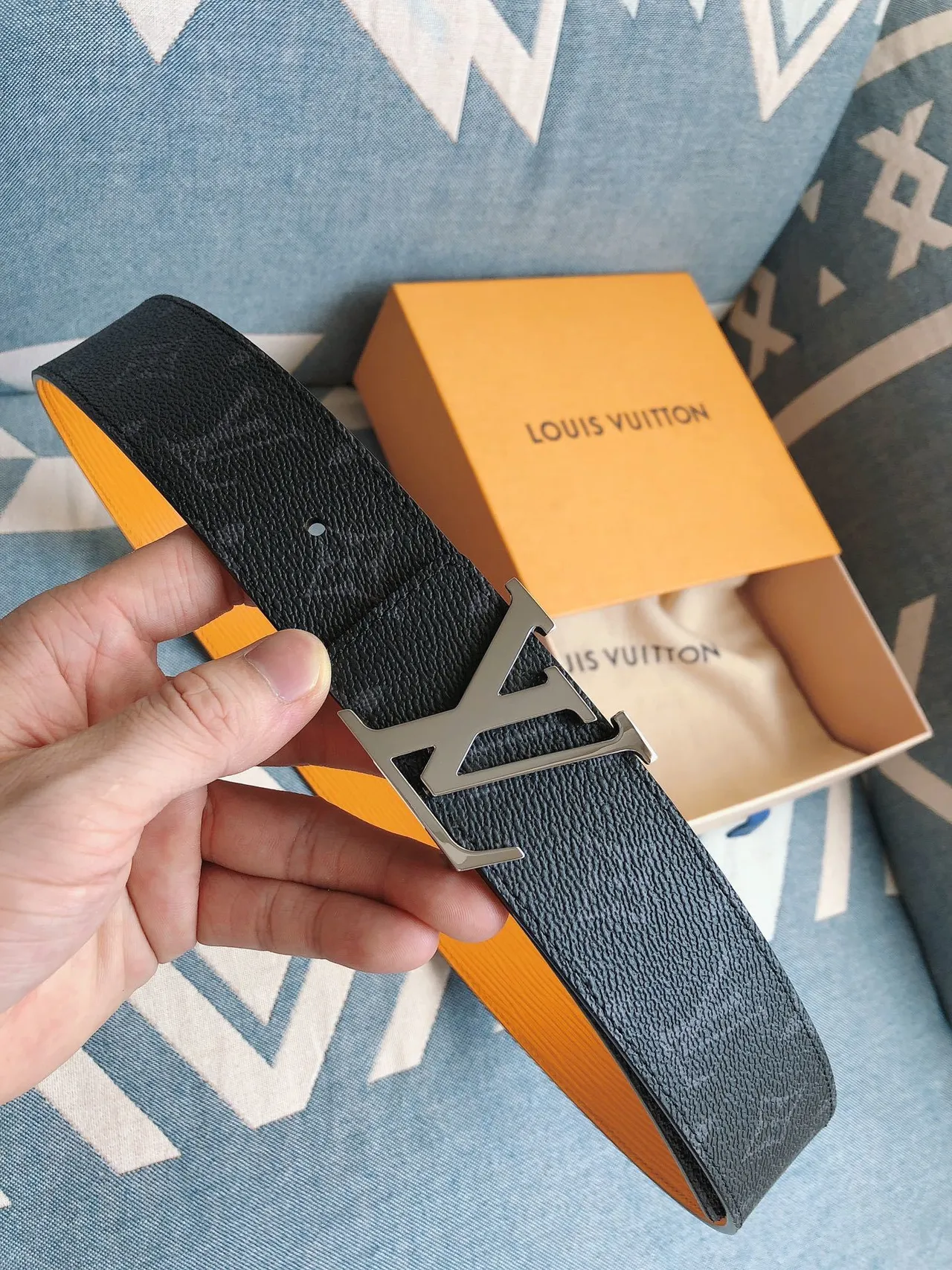 Louis Vuitton LV Initiales Monogram Leather Belt 4