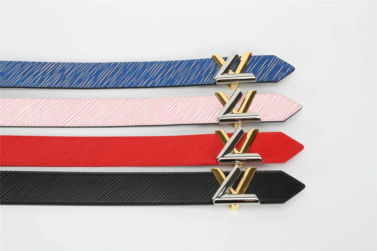 Louis Vuitton LV Initiales Red Epi Leather Belt 2