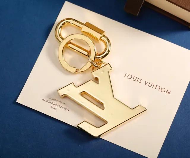 Louis Vuitton LV Logo Red Navy Enamel-Filled Monogram Gold-Tone Metal Bracelet 6