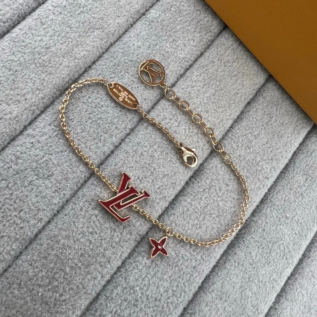 Louis Vuitton LV Monogram Star Enamel Charm Bracelet 4