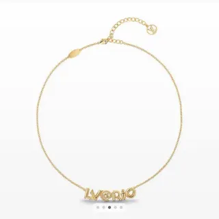 Louis Vuitton LV@Rio Gold-Tone Letter Pendant Necklace