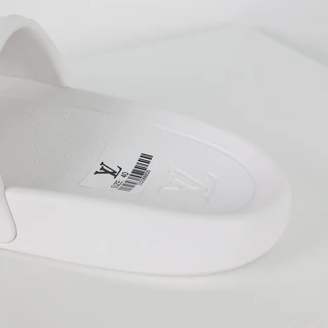 Louis Vuitton LV Slide White Molded Monogram Slippers 4