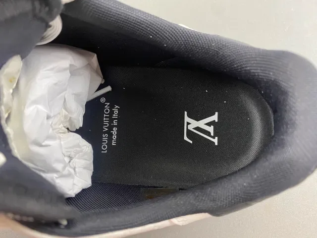 Louis Vuitton LV Trainer Beige Black Embossed Monogram Leather Low-Top Lace-Up Lifestyle Sneakers 7