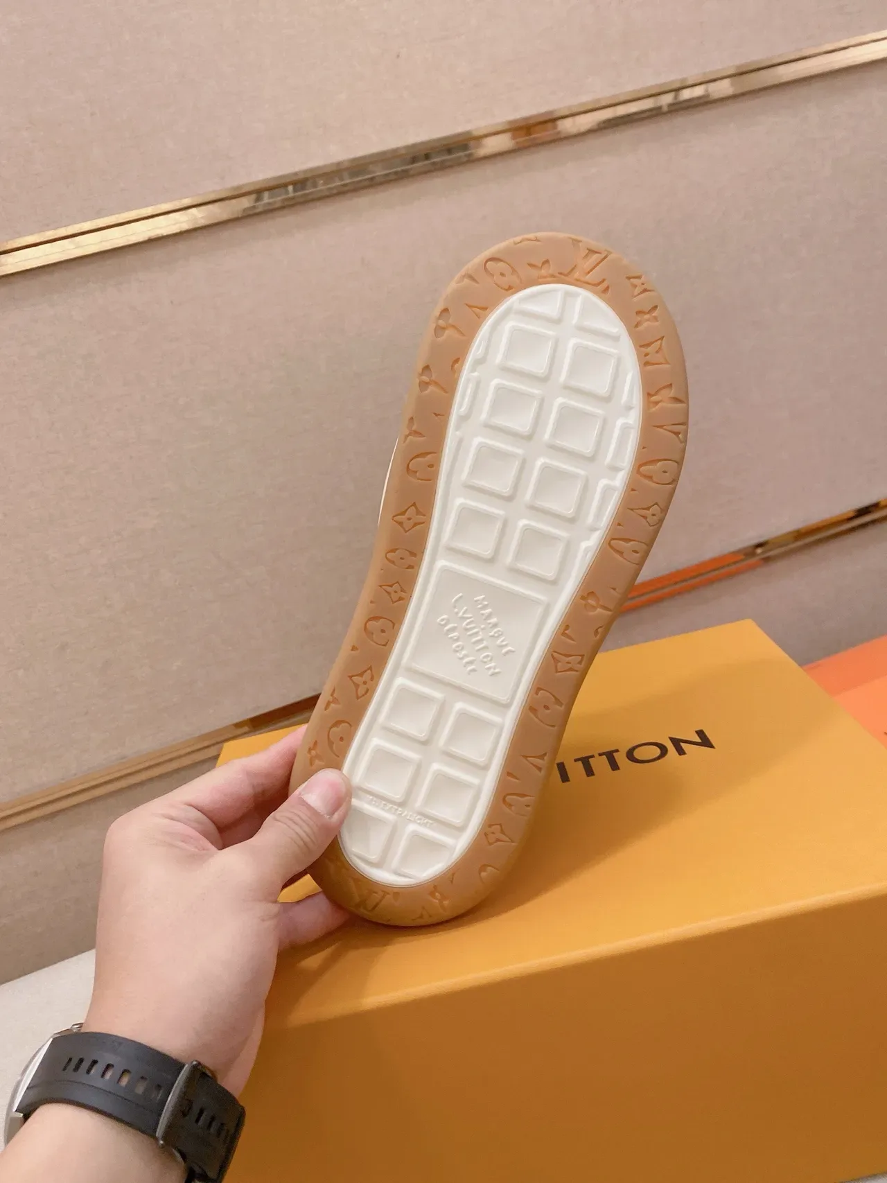 Louis Vuitton LV Trainer Blue Multicolor Checkered Textile Upper White Side Stripe Lifestyle Sneakers 9