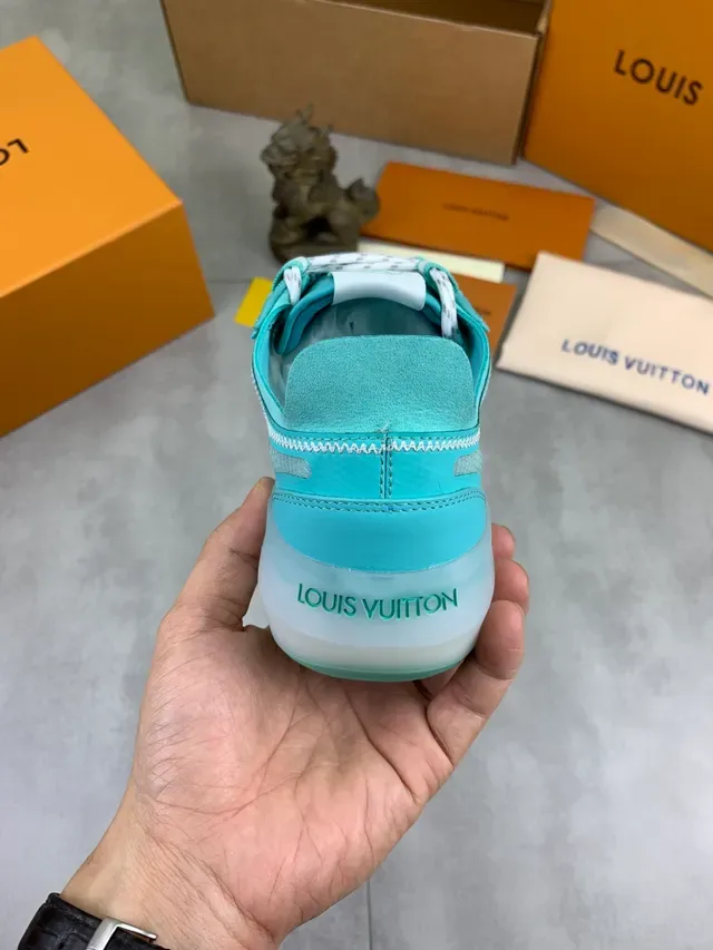 Louis Vuitton LV Trainer Chaussures Lifestyle Bleu Blanc Turquoise Colorway Synthétique Stratifié 3
