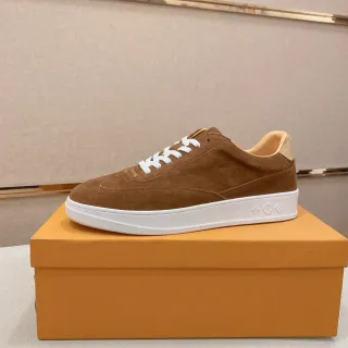 Louis Vuitton LV Trainer Brown White Suede Upper Platform Sole Lifestyle Sneakers