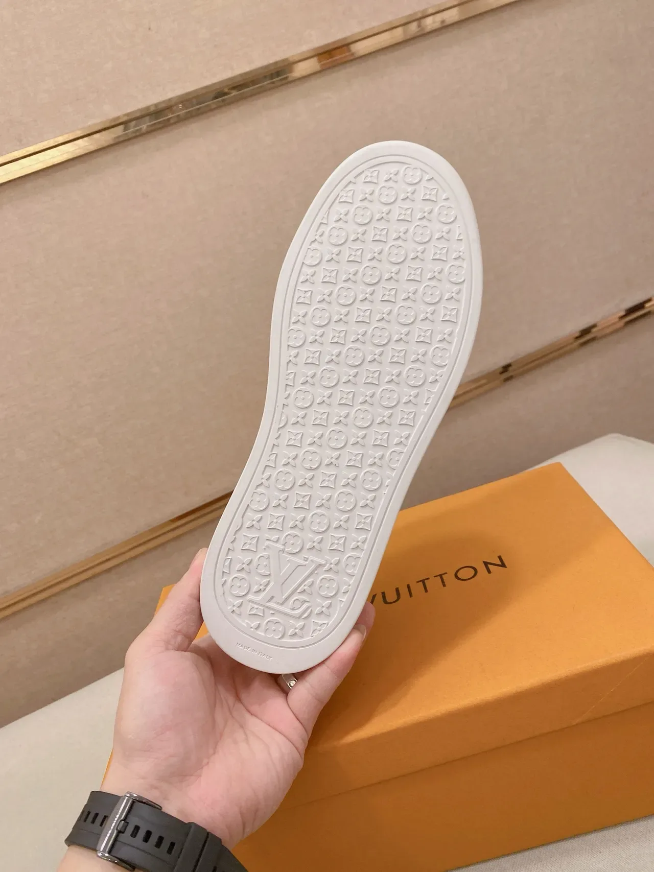 Louis Vuitton LV Trainer Baskets Lifestyle Marron Blanc Ante Supérieure Semelle Plateforme 2