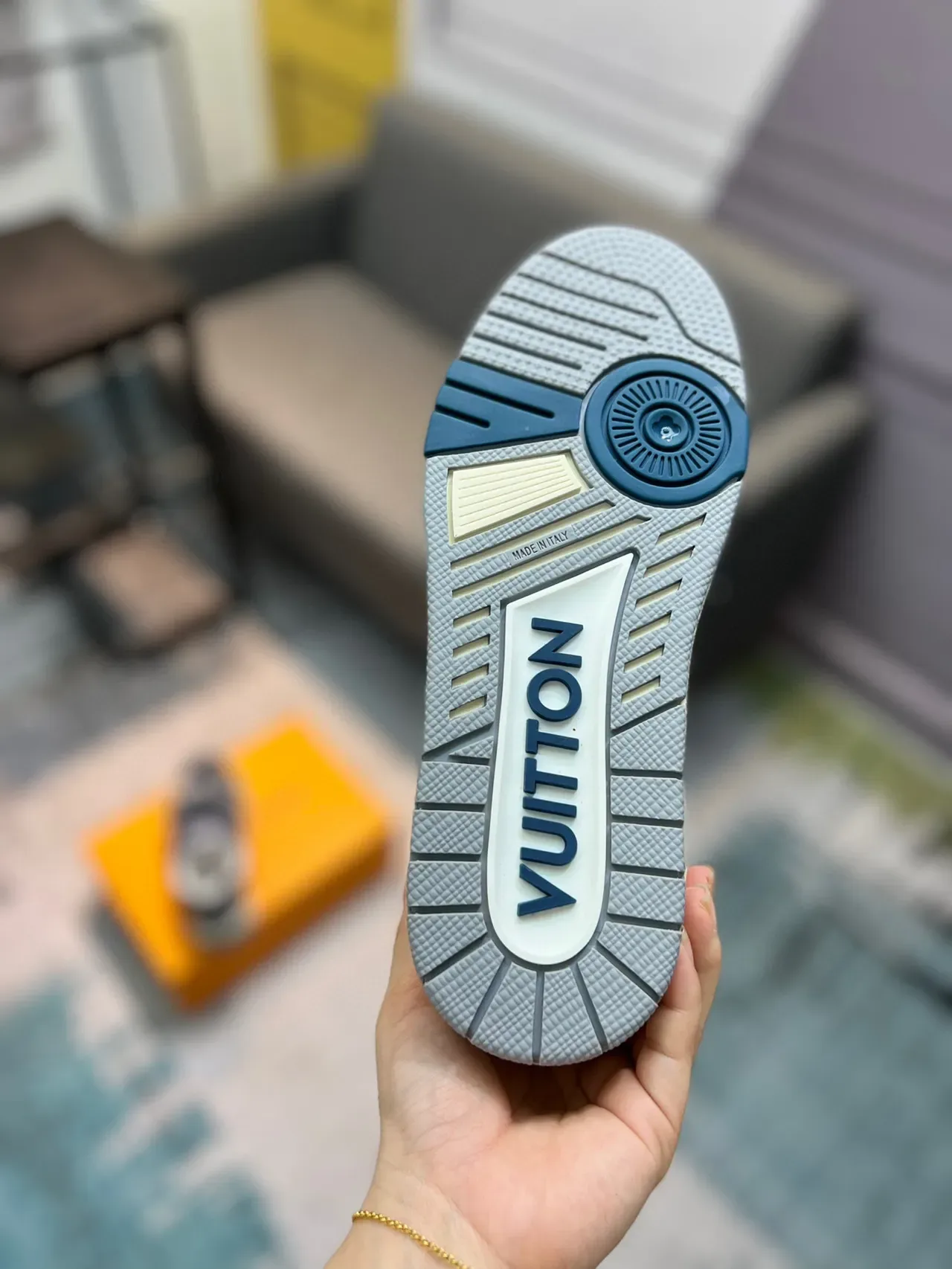 路易威登 LV Trainer 海军白 低帮 印花带 生活运动鞋 8